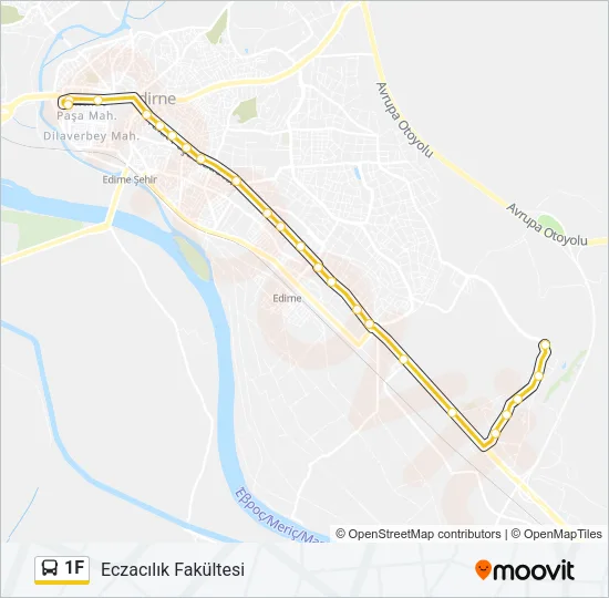 1F Bus Line Map