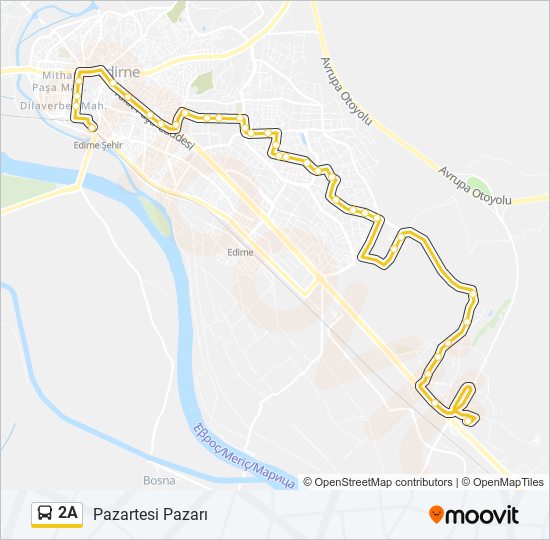 2A bus Line Map