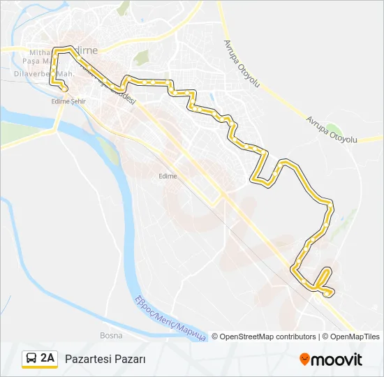 2A Bus Line Map