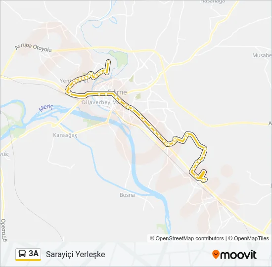 3A Bus Line Map