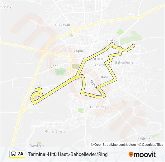 2A Bus Line Map
