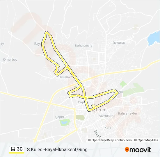 3C Bus Line Map