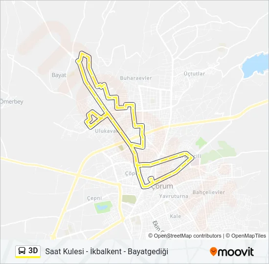 3D Bus Line Map