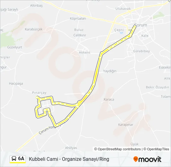 6A Bus Line Map