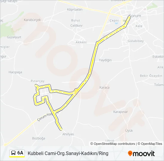 6A Bus Line Map