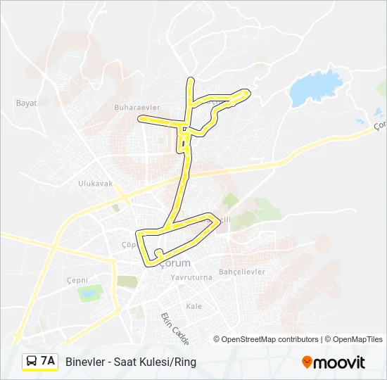 7A Bus Line Map
