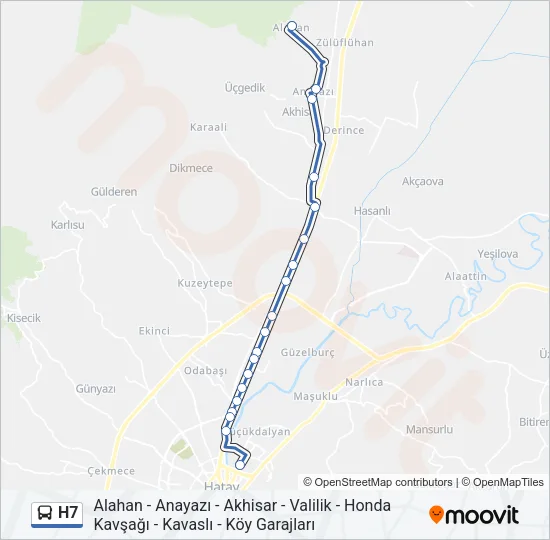 H7 Bus Line Map
