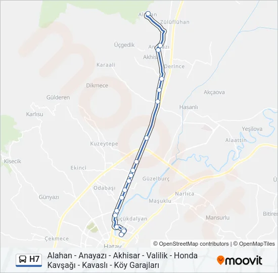 H7 Bus Line Map