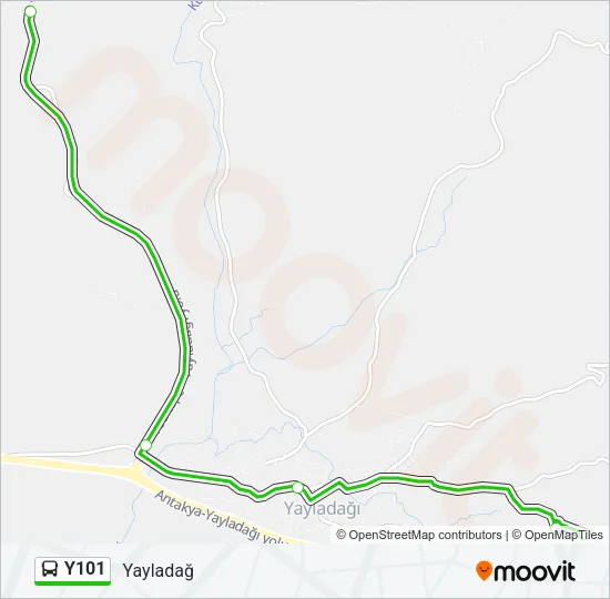 Y101 Bus Line Map