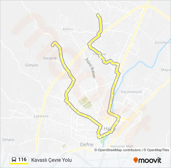 116 Bus Line Map