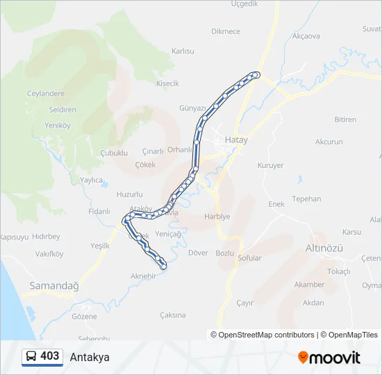 403 Bus Line Map