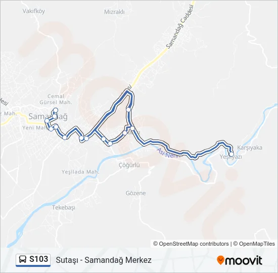 S103 Bus Line Map