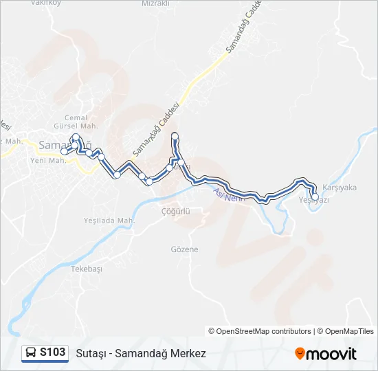 S103 Bus Line Map