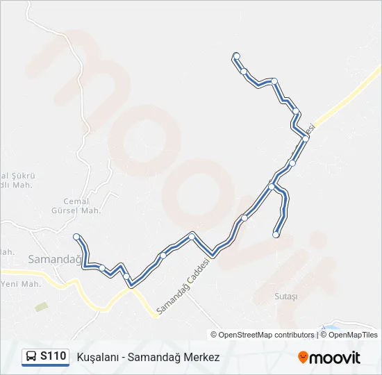 S110 Bus Line Map