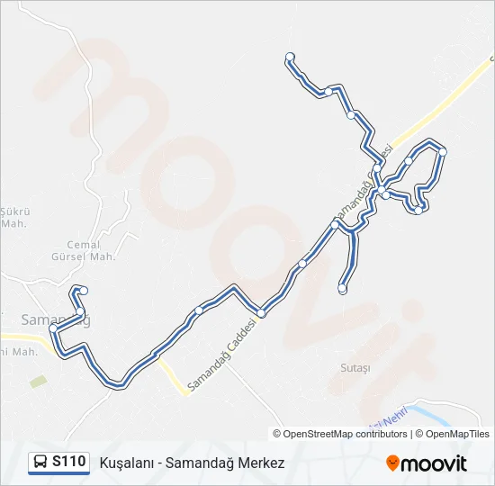 S110 Bus Line Map
