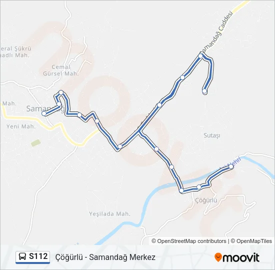 S112 Bus Line Map