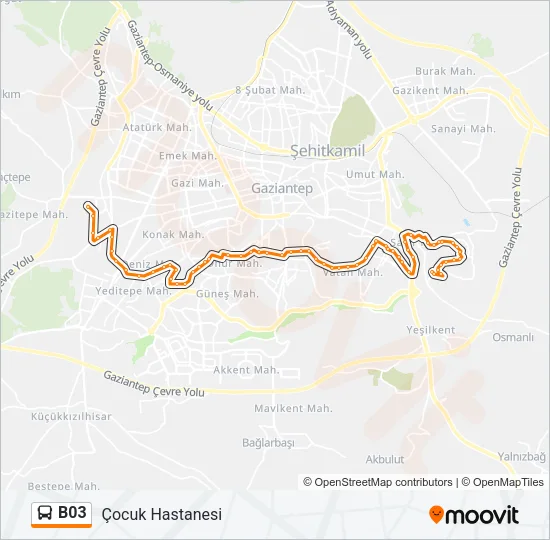 B03 Bus Line Map