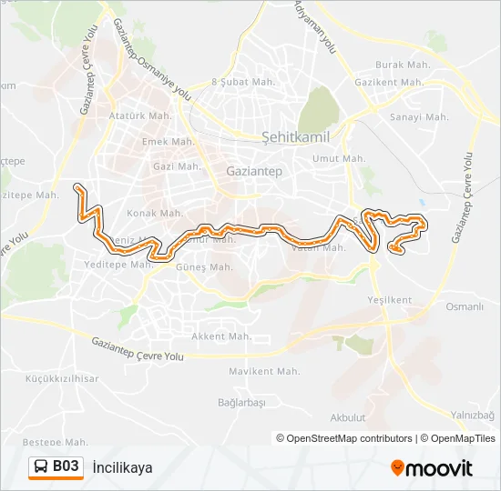 B03 Bus Line Map