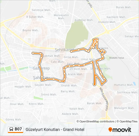 B07 Bus Line Map