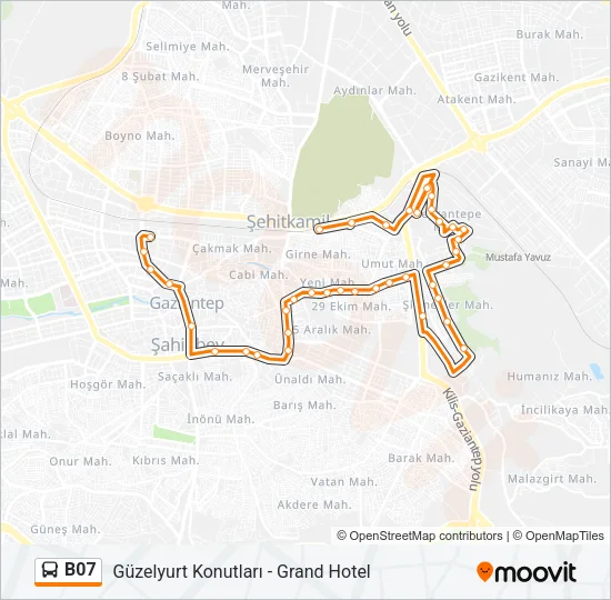 B07 Bus Line Map