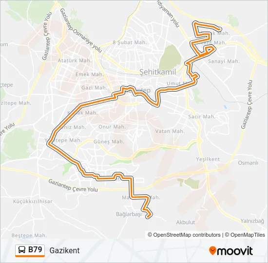 B79 Bus Line Map