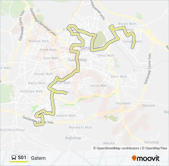 S01 Bus Line Map