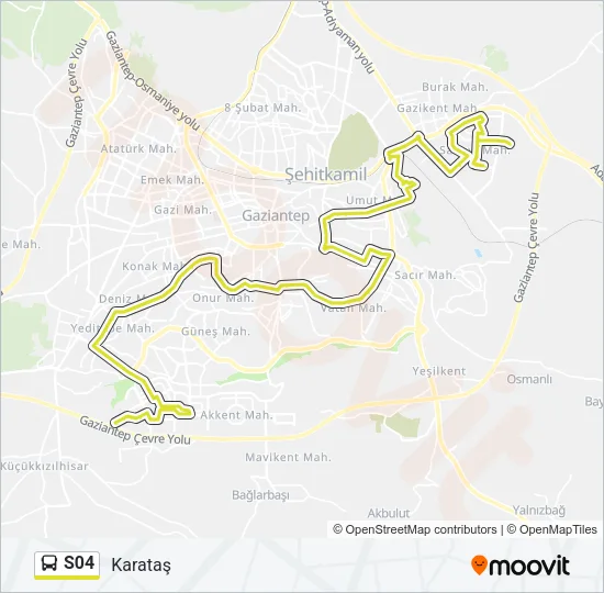S04 Bus Line Map