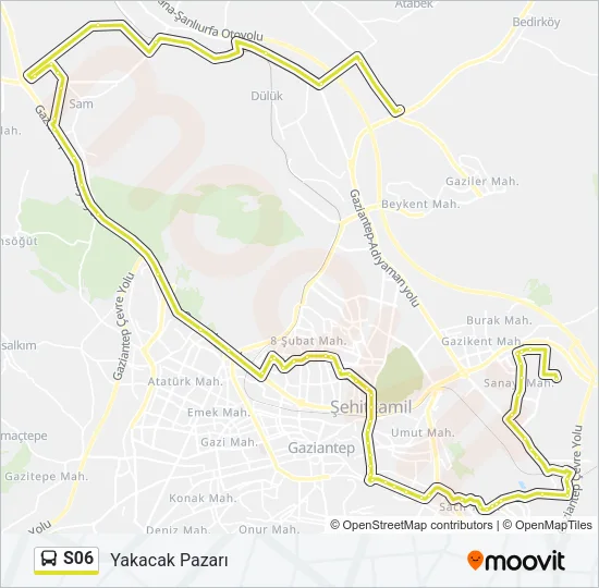S06 Bus Line Map