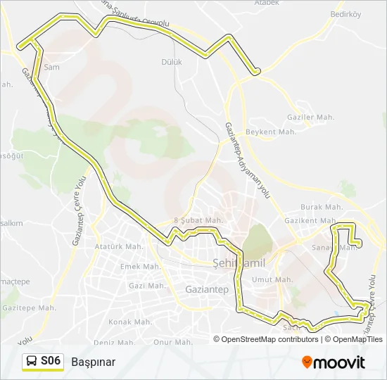 S06 Bus Line Map
