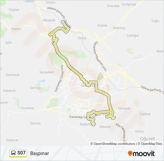 S07 Bus Line Map