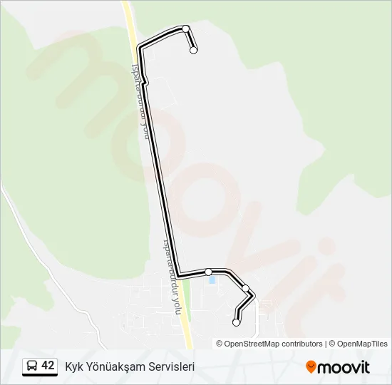 42 Bus Line Map