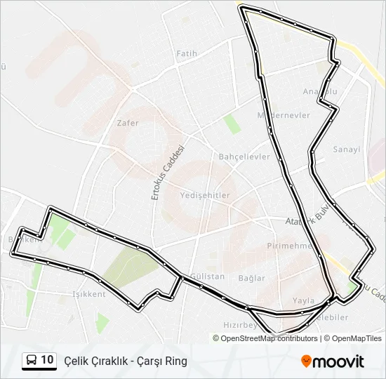 10 Bus Line Map