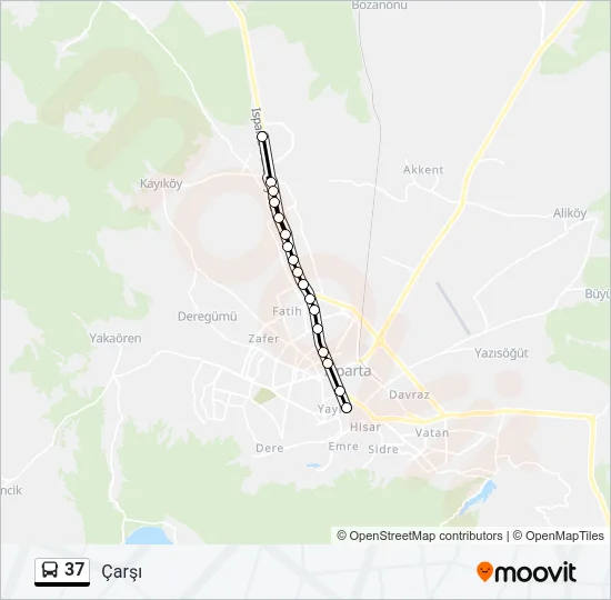 37 Bus Line Map