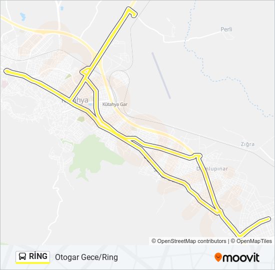 RİNG bus Line Map