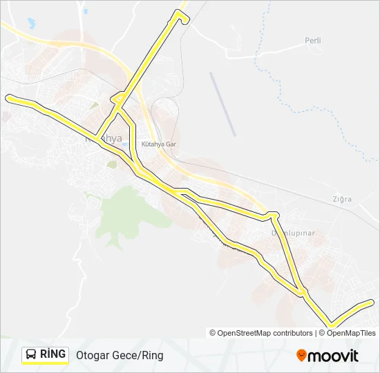 RİNG Bus Line Map