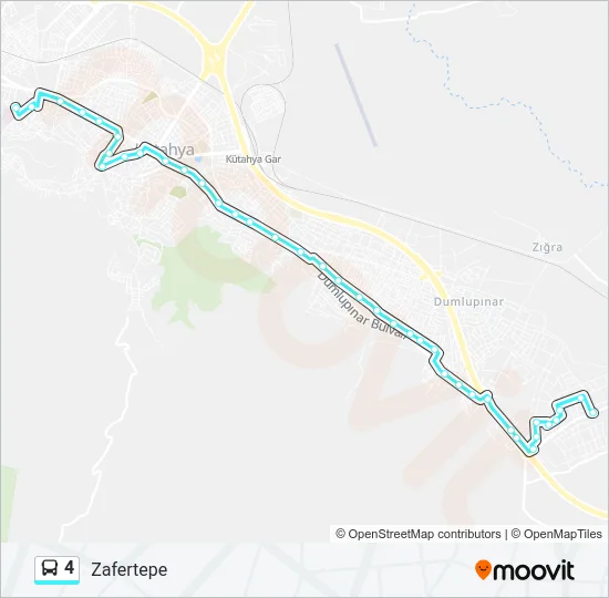4 Bus Line Map