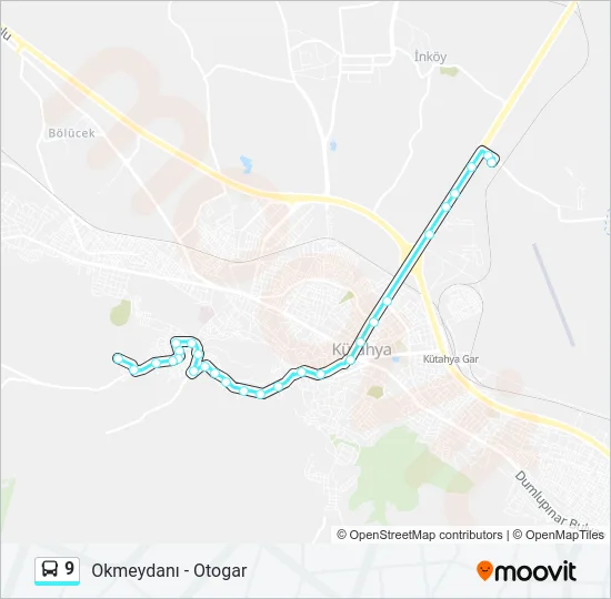9 Bus Line Map
