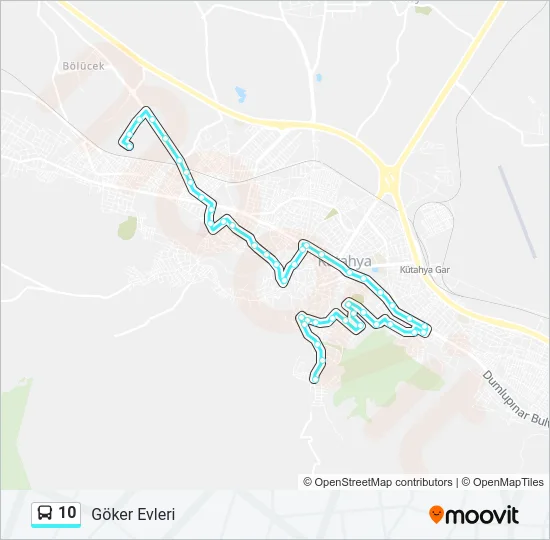 10 Bus Line Map