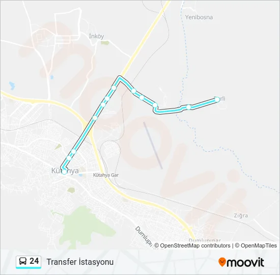 24 Bus Line Map