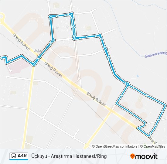 A4R Bus Line Map