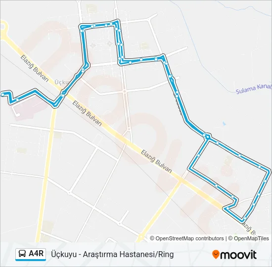 A4R Bus Line Map
