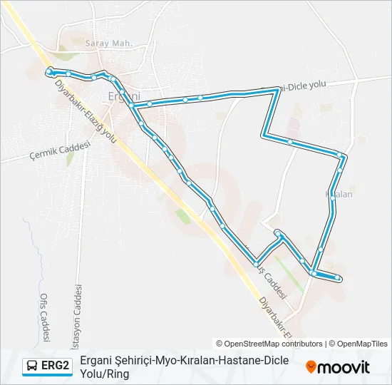 ERG2 Bus Line Map