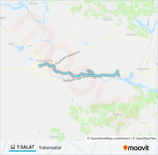 Y.SALAT Bus Line Map