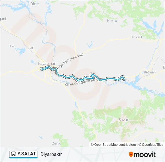 Y.SALAT Bus Line Map
