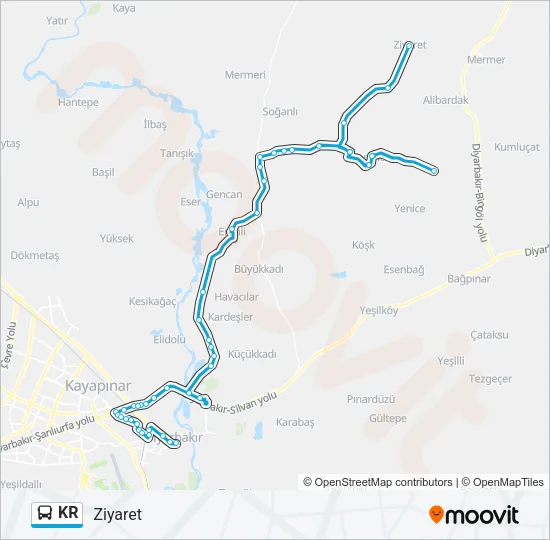 KR Bus Line Map