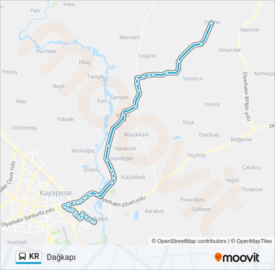 KR Bus Line Map