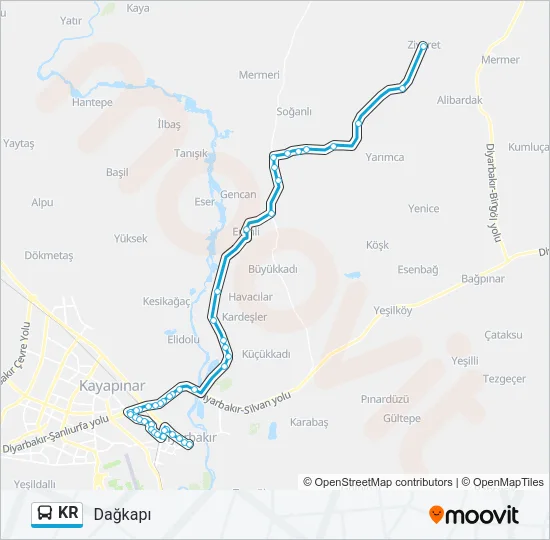 KR Bus Line Map