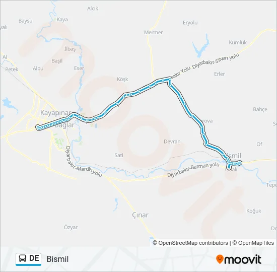 DE Bus Line Map