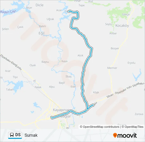 DS Bus Line Map