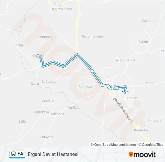 EA Bus Line Map